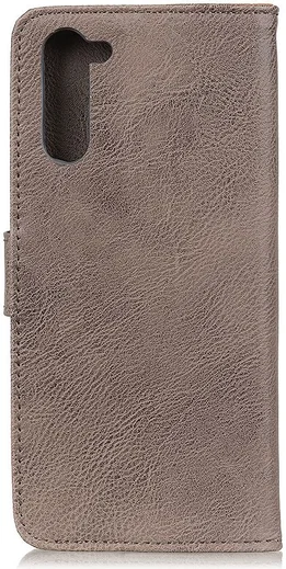 KHAZNEH OnePlus Nord Hoesje Portemonnee Book Case Grijs afbeelding 6