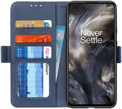 OnePlus Nord Hoesje Wallet Book Case Blauw afbeelding