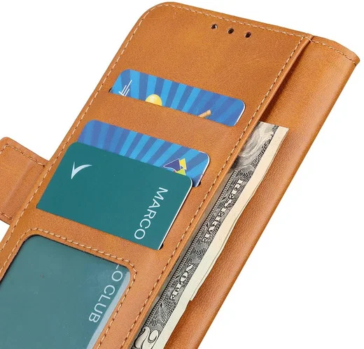 OnePlus Nord Hoesje Wallet Book Case Bruin afbeelding 5