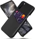 OnePlus Nord Hoesje Back Cover met Kaarthouder Zwart afbeelding 1