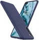 OnePlus Nord Hoesje Twill Slim Texture Back Cover Blauw afbeelding 2