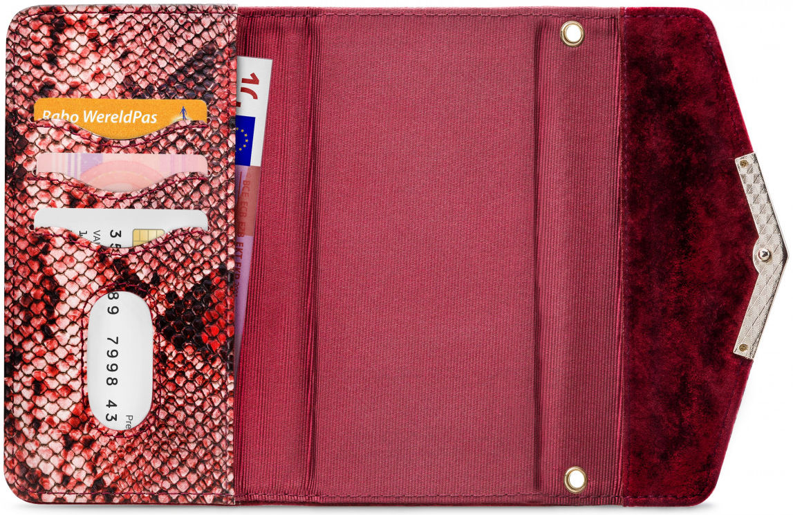 Mobilize Velvet Clutch Samsung Galaxy A31 Hoesje Red Snake afbeelding 4