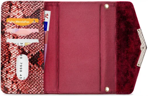 Mobilize Velvet Clutch Samsung Galaxy A31 Hoesje Red Snake afbeelding 4