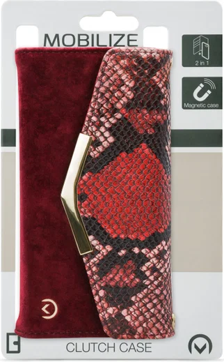 Mobilize Velvet Clutch Samsung Galaxy A31 Hoesje Red Snake afbeelding 8