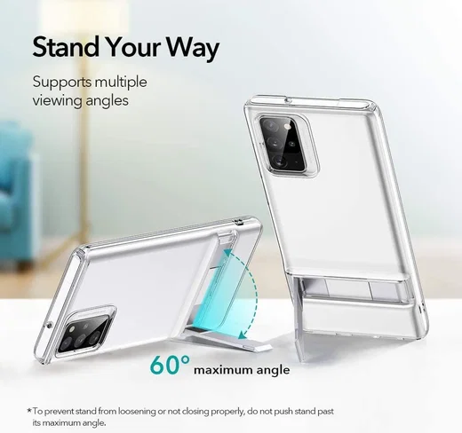 Samsung Galaxy Note 20 ESR Back Cover Met Kickstand Transparant afbeelding 3