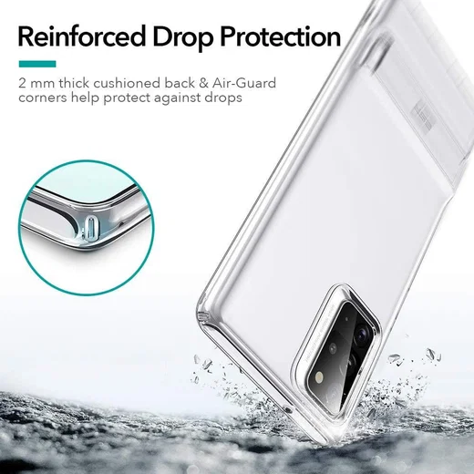 Samsung Galaxy Note 20 ESR Back Cover Met Kickstand Transparant afbeelding 8