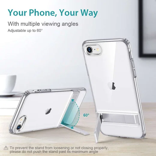 Apple iPhone 7/8/SE2020 ESR Back Cover Met Kickstand Transparant afbeelding 4