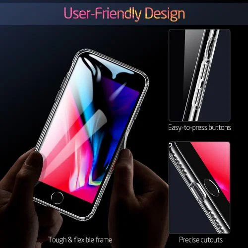 ESR Ice Shield Apple iPhone 7/8/SE 2020 Hoesje HardPlastic Transparant afbeelding 3