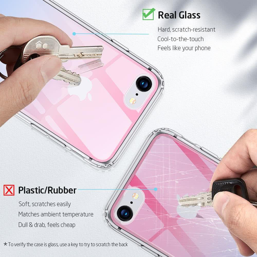 ESR Ice Shield iPhone SE (2020/2022) Hoesje Hard Plastic Rood / Blauw afbeelding 4
