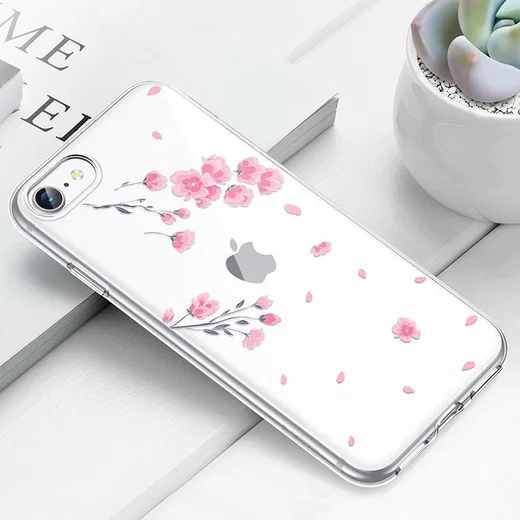 ESR Mania Back Cover hoesje iPhone 7/8/SE 2020 Cherry Blossom print afbeelding 10