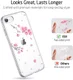 ESR Mania Back Cover hoesje iPhone 7/8/SE 2020 Cherry Blossom print afbeelding 4