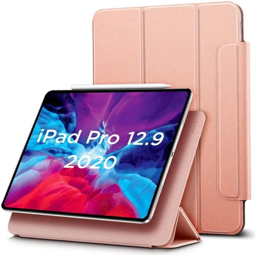 ESR Rebound Book Case Apple iPad Pro 12.9 2018 / 2020 Rose Goud afbeelding 1