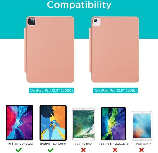ESR Rebound Book Case Apple iPad Pro 12.9 2018 / 2020 Rose Goud afbeelding 6