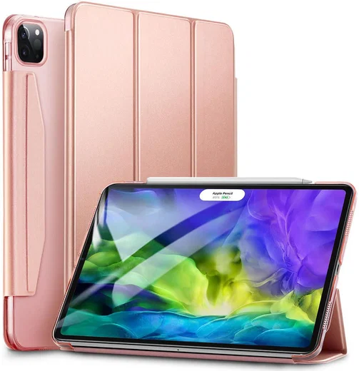 ESR Yippee Tri-fold Cover iPad Pro 11 (2018/2020/2021) Hoes Roze Goud afbeelding 1