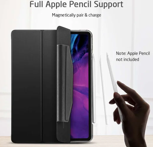 ESR Yippee Tri-fold Cover Apple iPad Pro 12.9 2018 / 2020 Zwart afbeelding 9