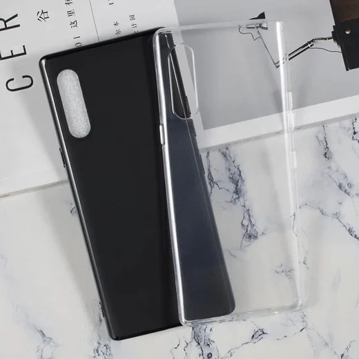 LG Velvet Hoesje Dun TPU Transparant afbeelding 3