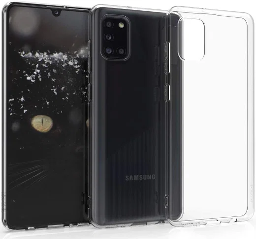 Samsung Galaxy A31 Hoesje Dun TPU Back Cover Transparant afbeelding 7