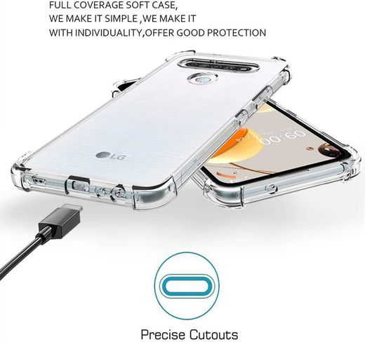 LG K61 Hoesje Schokbestendig en Dun TPU Transparant afbeelding 5