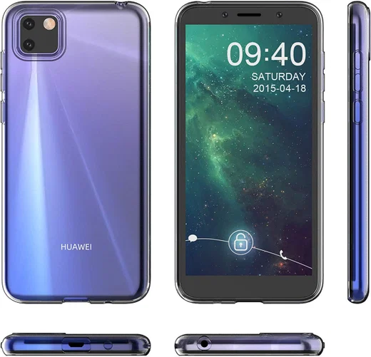 Huawei Y5P Hoesje Schokbestendig en Dun TPU Transparant afbeelding 5