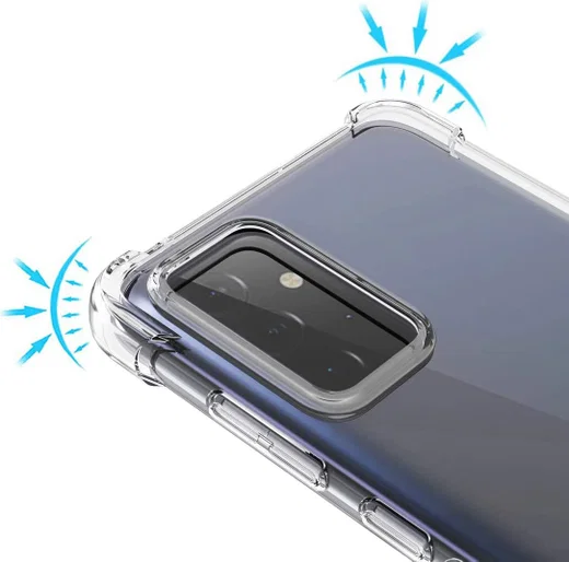Oppo A52 / Oppo A72 Hoesje Schokbestendig en Dun TPU Transparant afbeelding 2