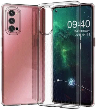 Oppo Reno 4 Hoesje Schokbestendig en Dun TPU Transparant