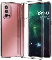 Oppo Reno 4 Hoesje Schokbestendig en Dun TPU Transparant afbeelding