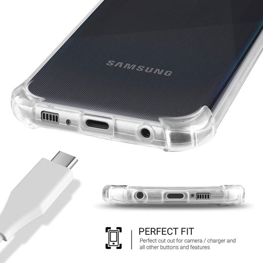 Samsung Galaxy A31 Hoesje Schokbestendig en Dun TPU Transparant afbeelding 8