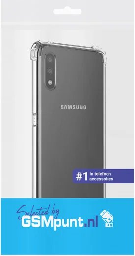 Samsung Galaxy A01 Hoesje Schokbestendig en Dun TPU Transparant afbeelding 2