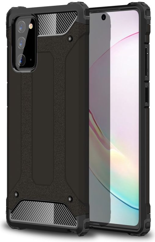 Samsung Galaxy Note 20 Hoesje Shock Proof Hybride Backcover Zwart afbeelding 1