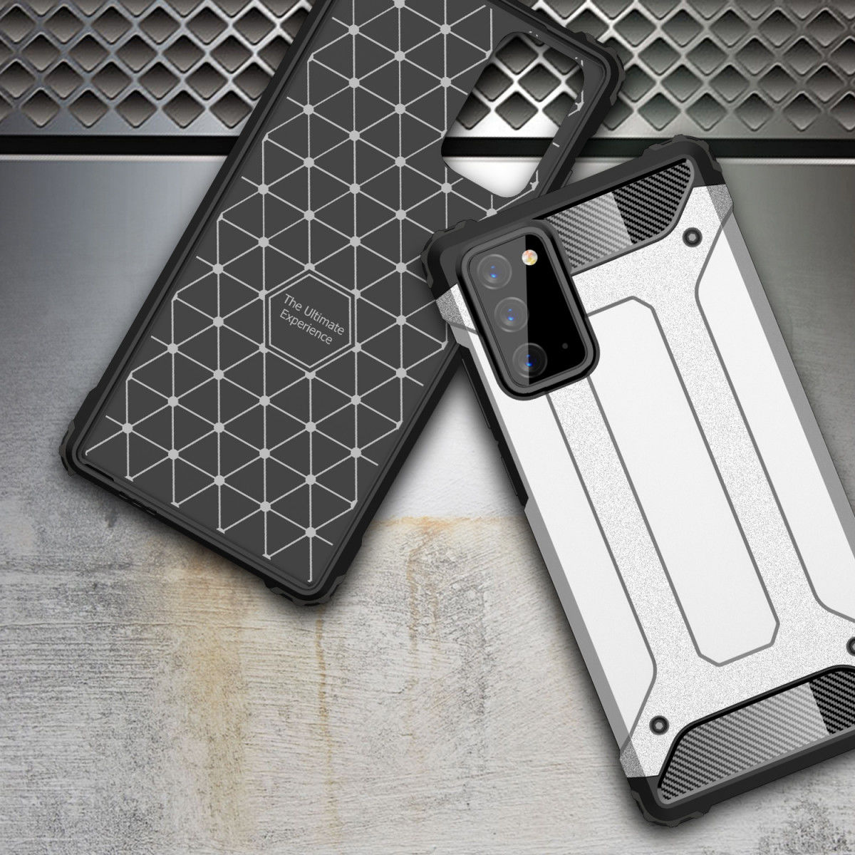 Samsung Galaxy Note 20 Hoesje Shock Proof Hybride Backcover Zwart afbeelding 6