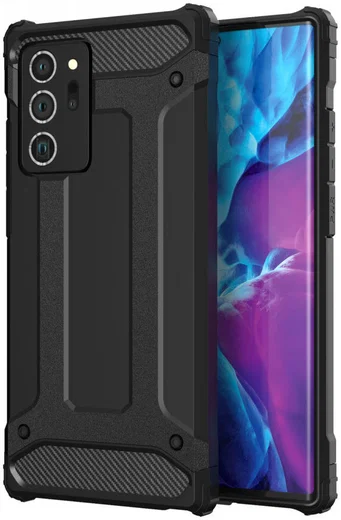 Samsung Galaxy Note 20 Ultra Hoesje Shock Proof Backcover Zwart afbeelding 1
