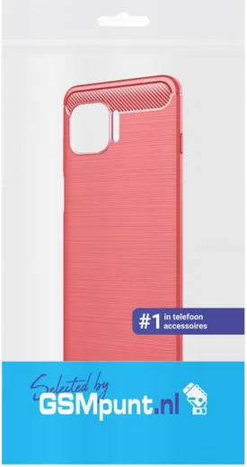 Motorola Moto G 5G Plus Hoesje Geborsteld TPU Back Cover Rood afbeelding 4