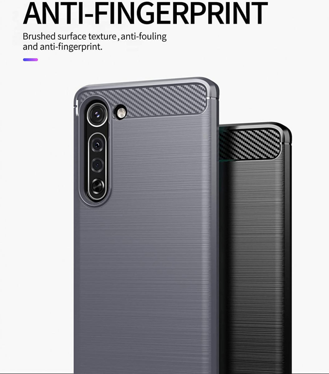 Motorola Edge Hoesje Geborsteld TPU Flexibel Zwart afbeelding 8