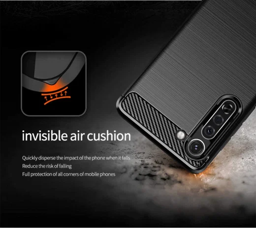 Motorola Edge Hoesje Geborsteld TPU Flexibel Zwart afbeelding 6