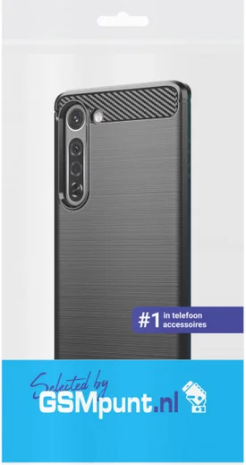 Motorola Edge Hoesje Geborsteld TPU Flexibel Zwart afbeelding 2