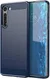 Motorola Edge Hoesje Geborsteld TPU Flexibel Blauw afbeelding 1