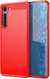 Motorola Edge Hoesje Geborsteld TPU Flexibel Rood afbeelding 1