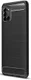 Samsung Galaxy A31 Hoesje Geborsteld TPU Flexibele Back Cover Zwart afbeelding 1