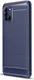 Samsung Galaxy A31 Hoesje Geborsteld TPU Flexibele Back Cover Blauw afbeelding 1