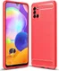 Samsung Galaxy A31 Hoesje Geborsteld TPU Flexibele Back Cover Rood afbeelding 12