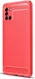 Samsung Galaxy A31 Hoesje Geborsteld TPU Flexibele Back Cover Rood afbeelding 1
