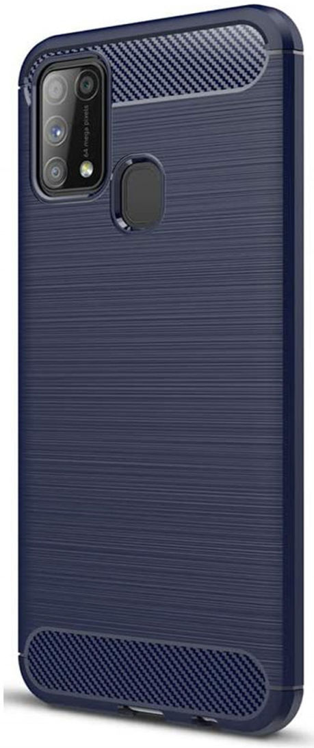 Samsung Galaxy M31 Hoesje Geborsteld TPU Flexibel Blauw afbeelding 4
