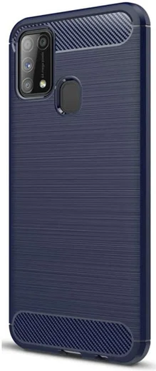 Samsung Galaxy M31 Hoesje Geborsteld TPU Flexibel Blauw afbeelding 4