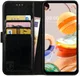 Rosso Element LG K61 Hoesje Book Cover Wallet Case Zwart afbeelding 1