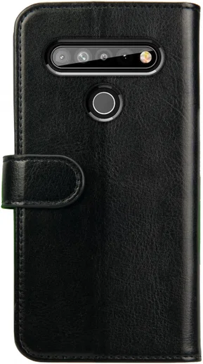 Rosso Element LG K61 Hoesje Book Cover Wallet Case Zwart afbeelding 2