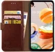 Rosso Element LG K61 Hoesje Book Cover Wallet Case Bruin afbeelding 1