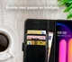 Rosso Element LG V60 ThinQ Hoesje Book Cover Wallet Case Zwart afbeelding 9