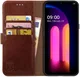 Rosso Element LG V60 ThinQ Hoesje Book Cover Wallet Case Bruin afbeelding 1