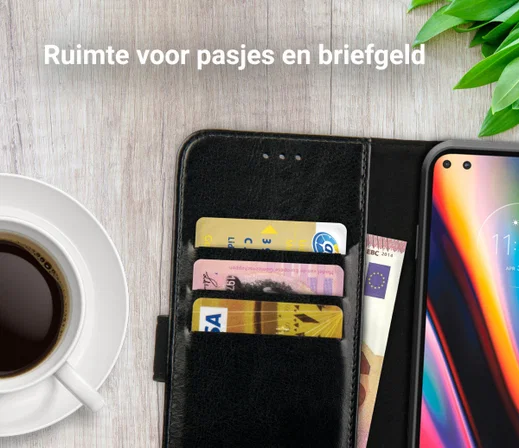 Rosso Element Motorola Moto G 5G Plus Hoesje Book Cover Zwart afbeelding 9