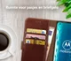 Rosso Element Motorola Edge Hoesje Book Cover Wallet Case Bruin afbeelding 9